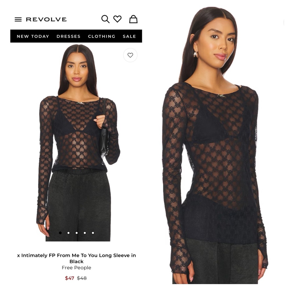 Revolve Free People Mesh Top • Womens Medium